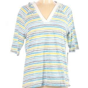 NWT Inspire hooded tee raglan sz M soft loungewear Karen Neuburger